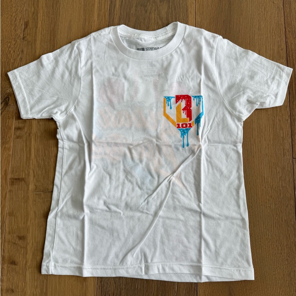 Baseball Lifestyle 101 - Ice Cream Tee - USA - Size YS- NEW WITH TAGS